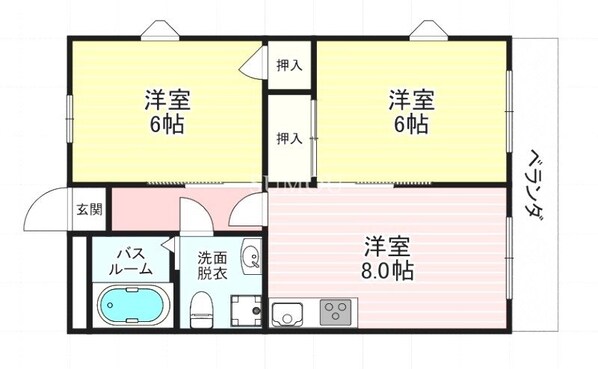 エレガンス桜の町の物件間取画像